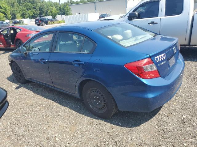 2HGFB2F50CH531283 - 2012 HONDA CIVIC LX BLUE photo 2