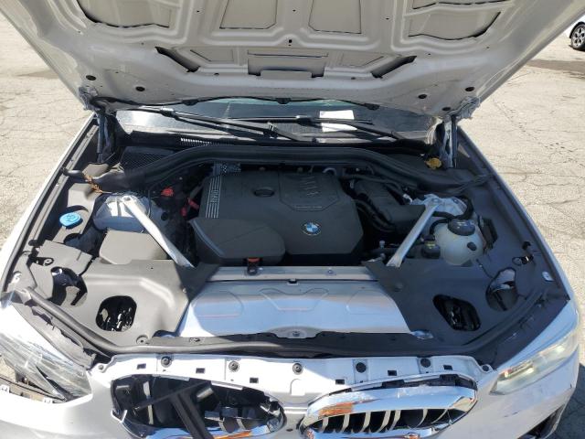 5UXTY5C09M9F37225 - 2021 BMW X3 XDRIVE30I WHITE photo 12