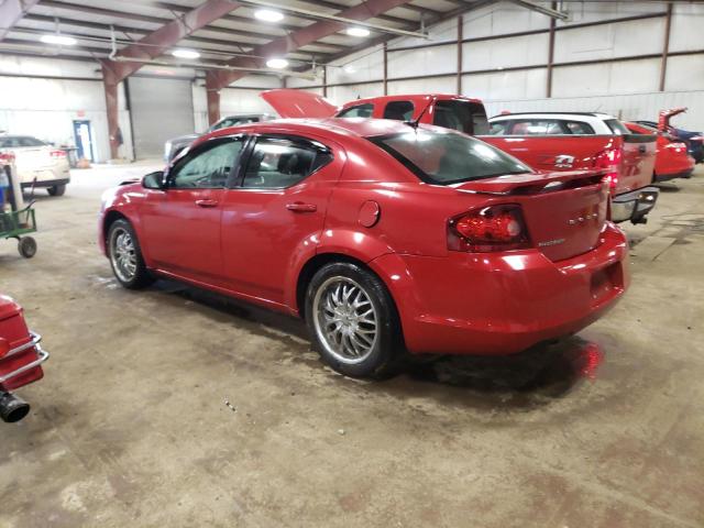 1C3CDZEG2CN260455 - 2012 DODGE AVENGER SXT RED photo 2