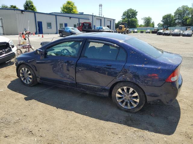 2HGFA16809H518890 - 2009 HONDA CIVIC EX BLUE photo 2
