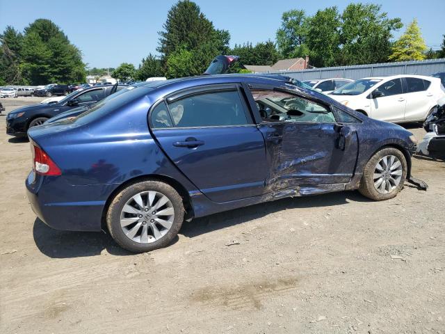 2HGFA16809H518890 - 2009 HONDA CIVIC EX BLUE photo 3