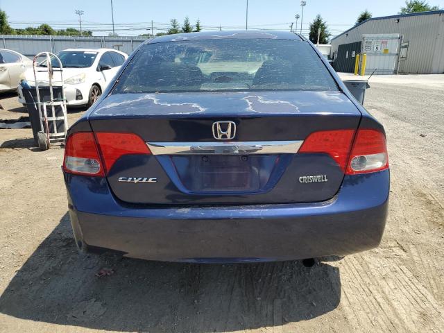 2HGFA16809H518890 - 2009 HONDA CIVIC EX BLUE photo 6