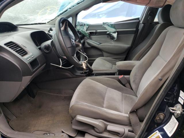 2HGFA16809H518890 - 2009 HONDA CIVIC EX BLUE photo 7