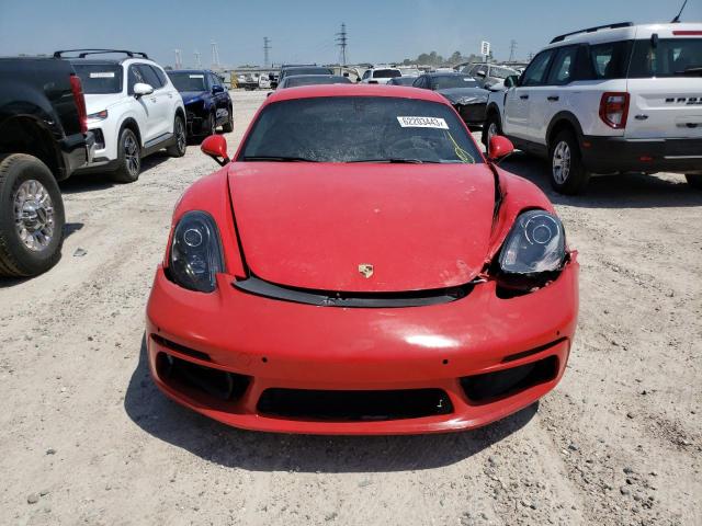 WP0AC2A84GK191352 - 2016 PORSCHE CAYMAN GT4 RED photo 5