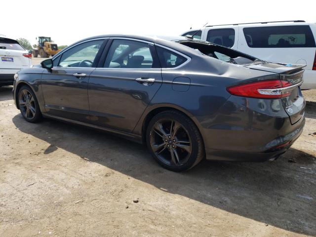 3FA6P0VP9JR119913 - 2018 FORD FUSION SPORT GRAY photo 2