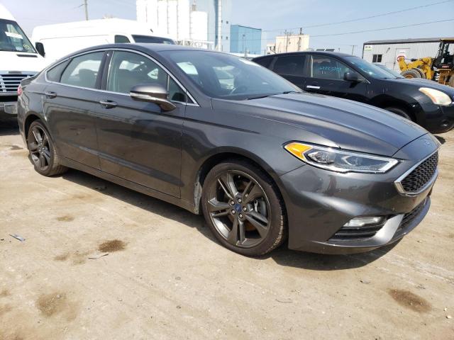 3FA6P0VP9JR119913 - 2018 FORD FUSION SPORT GRAY photo 4