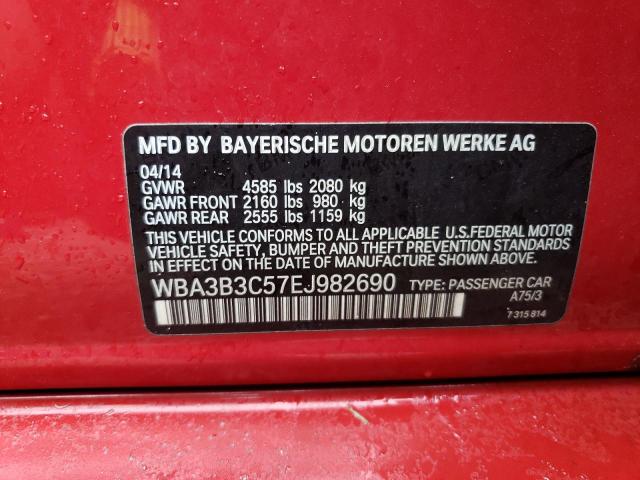 WBA3B3C57EJ982690 - 2014 BMW 328 XI RED photo 12