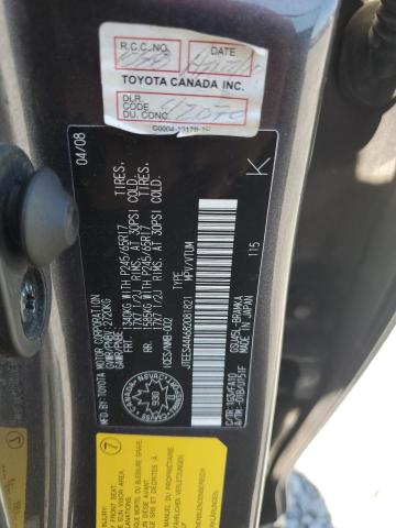 JTEES44A682081821 - 2008 TOYOTA HIGHLANDER SR5 GRAY photo 13