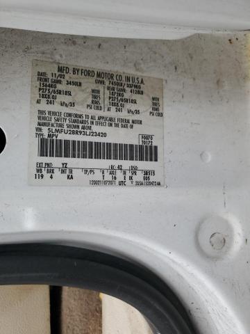 5LMFU28R93LJ23420 - 2003 LINCOLN NAVIGATOR თეთრი ფოტო 13