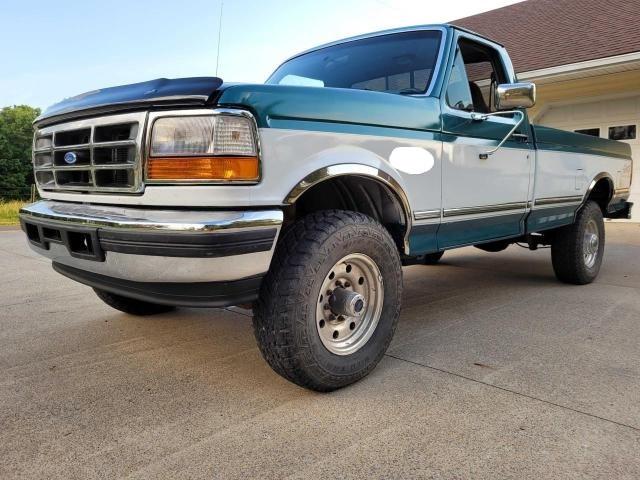 3FTHF26F2VMA27004 - 1997 FORD F250 GREEN photo 2