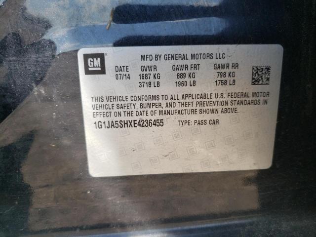 1G1JA5SHXE4236455 - 2014 CHEVROLET SONIC LS 黑色 照片 12