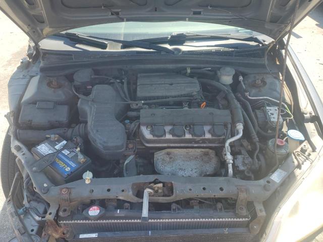 2HGES26784H637009 - 2004 HONDA CIVIC EX GRAY photo 11