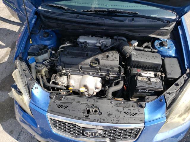 KNADH4A39A6635014 - 2010 KIA RIO LX BLUE photo 11