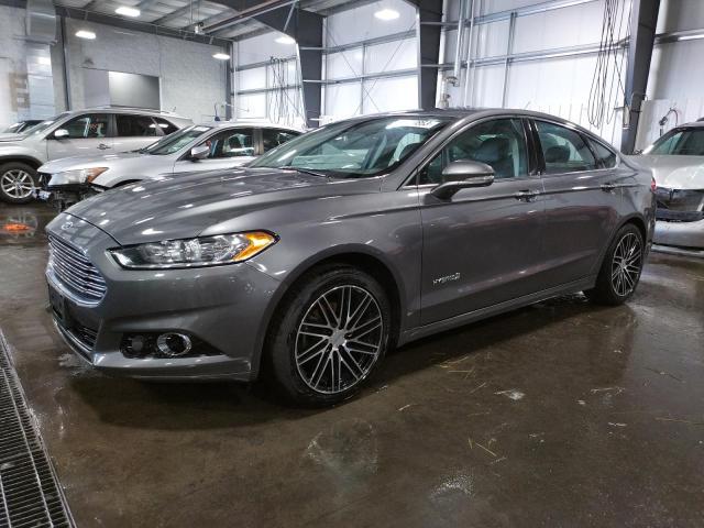 3FA6P0RU4DR282098 - 2013 FORD FUSION TITANIUM HEV GRAY photo 1