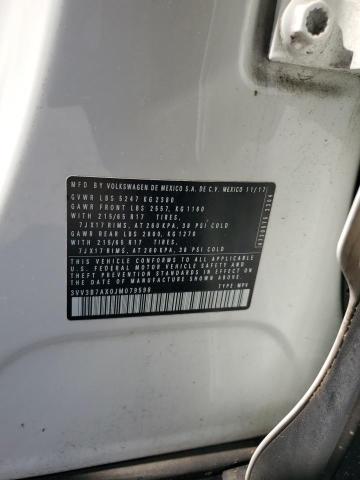 3VV3B7AX0JM079598 - 2018 VOLKSWAGEN TIGUAN SE أبيض صورة 12