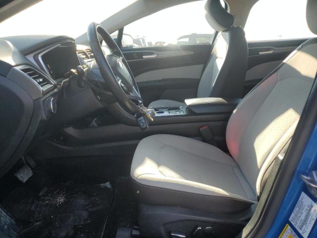 3FA6P0HD3KR247857 - 2019 FORD FUSION SE BLUE photo 7