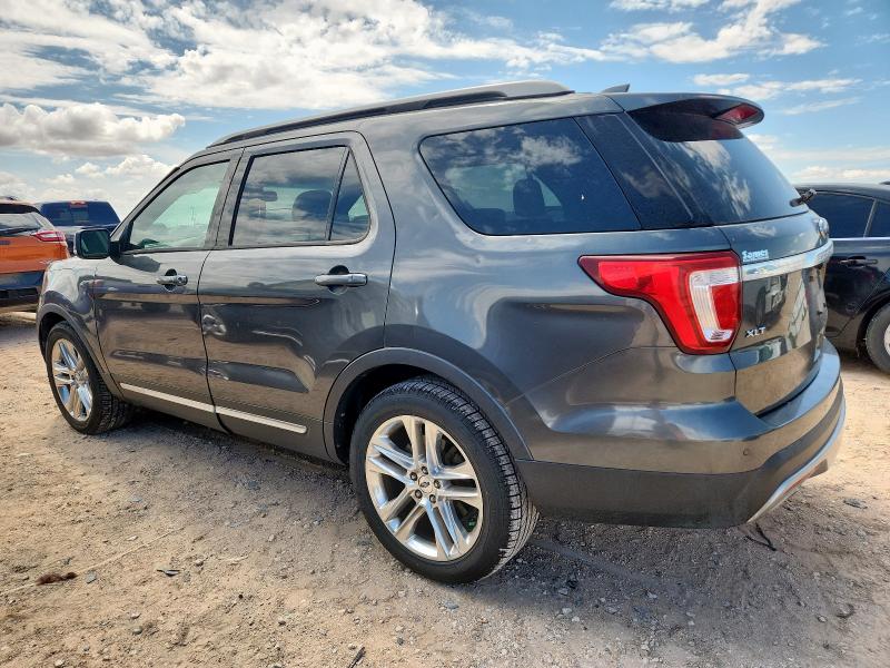1FM5K7D83HGD39827 - 2017 FORD EXPLORER XLT CHARCOAL photo 2
