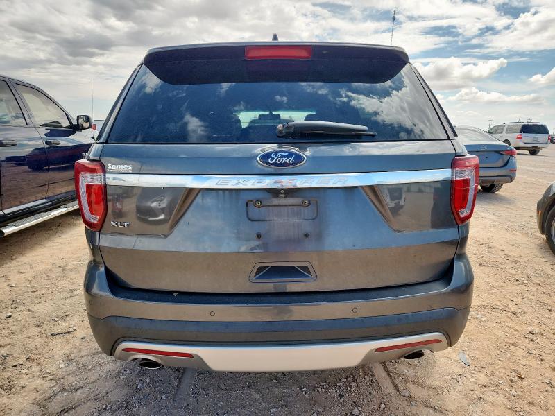 1FM5K7D83HGD39827 - 2017 FORD EXPLORER XLT CHARCOAL photo 6