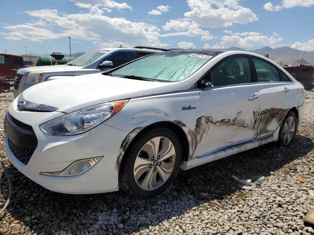 KMHEC4A44FA132490 - 2015 HYUNDAI SONATA HYBRID WHITE photo 1