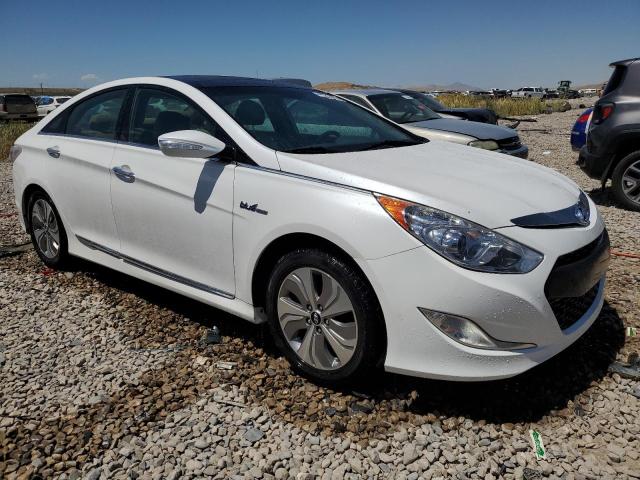 KMHEC4A44FA132490 - 2015 HYUNDAI SONATA HYBRID WHITE photo 4