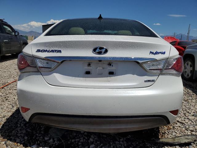 KMHEC4A44FA132490 - 2015 HYUNDAI SONATA HYBRID WHITE photo 6