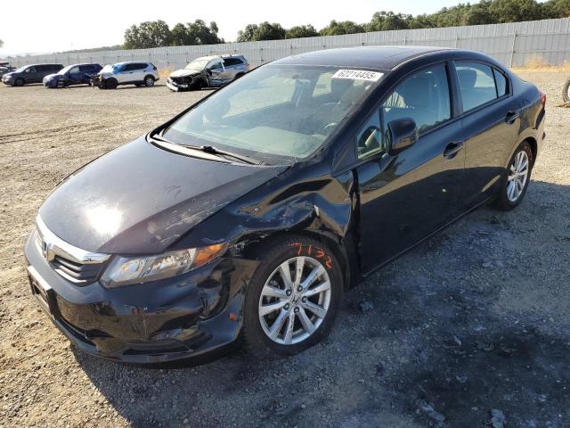 19XFB2F96CE359869 - 2012 HONDA CIVIC EXL BLACK photo 1