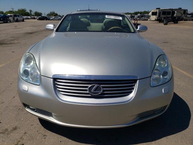 JTHFN48Y120023625 - 2002 LEXUS SC 430 SILVER photo 5