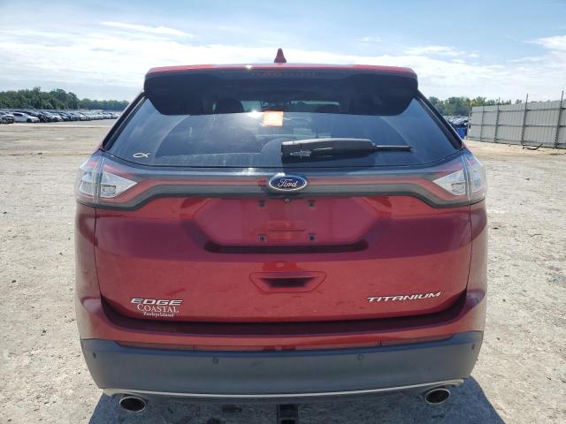 2FMTK3K81FBB79311 - 2015 FORD EDGE TITANIUM RED photo 6