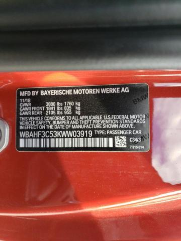WBAHF3C53KWW03919 - 2019 BMW Z4 SDRIVE30I RED photo 13