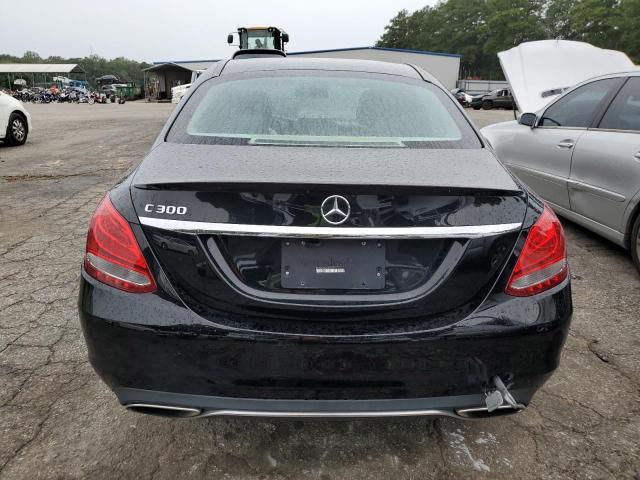 55SWF4JB4HU206255 - 2017 MERCEDES-BENZ C 300 BLACK photo 6