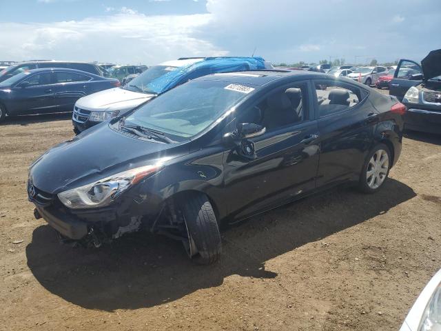 KMHDH4AE2CU280217 - 2012 HYUNDAI ELANTRA GLS BLACK photo 1