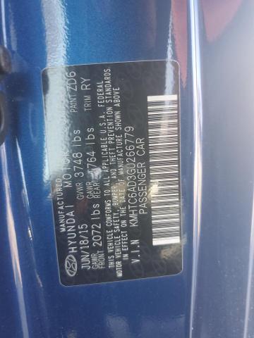 KMHTC6AD3GU266779 - 2016 HYUNDAI VELOSTER 蓝色 照片 12