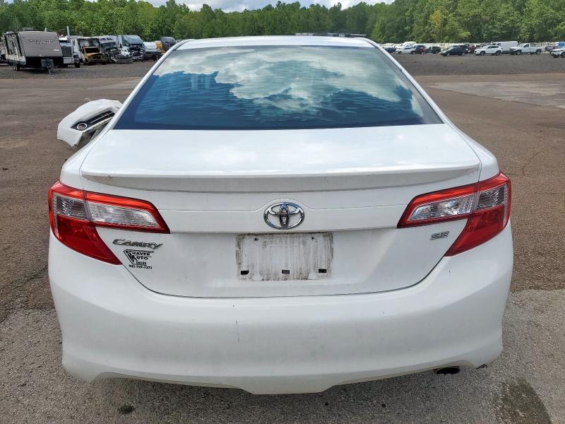 4T1BF1FK7CU197456 - 2012 TOYOTA CAMRY BASE WHITE photo 6