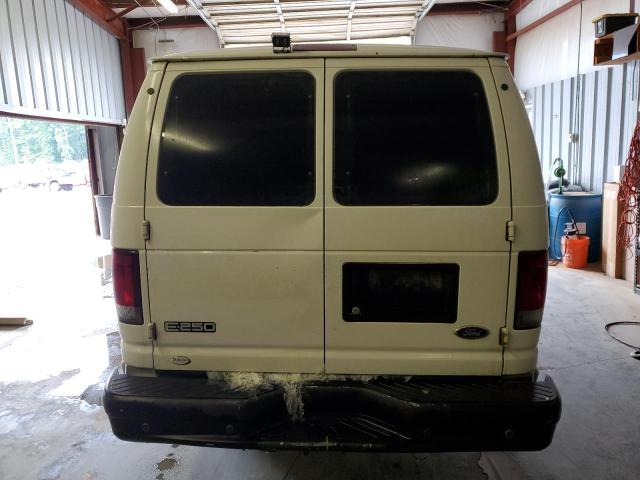 1FTNS24L12HB49358 - 2002 FORD ECONOLINE E250 VAN WHITE photo 6