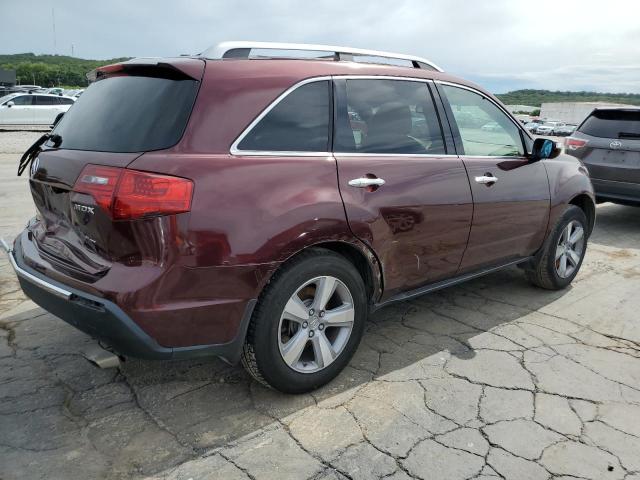 2HNYD2H46CH500796 - 2012 ACURA MDX TECHNOLOGY BURGUNDY photo 3