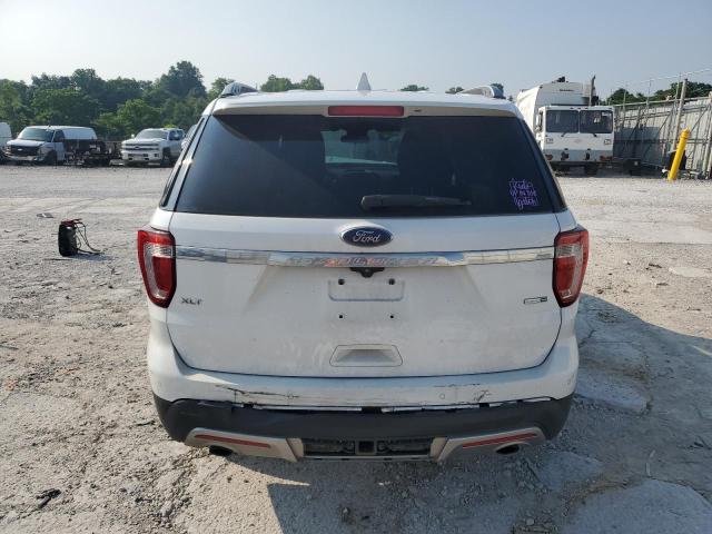 1FM5K8DH5HGC03804 - 2017 FORD EXPLORER XLT WHITE photo 6