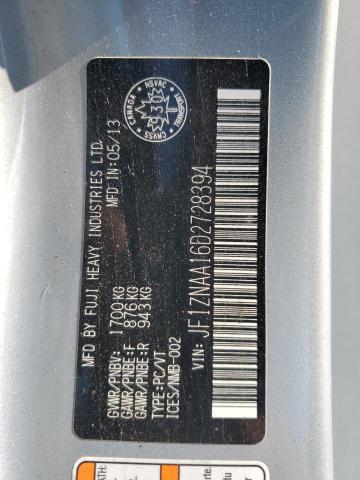 JF1ZNAA16D2728394 - 2013 TOYOTA SCION FR-S 银色 照片 13