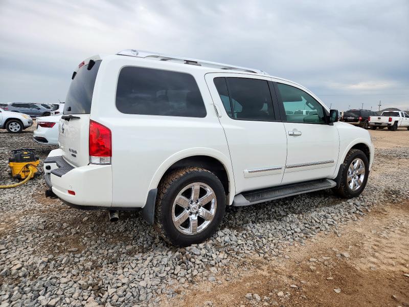 5N1BA0NE8EN601009 - 2014 NISSAN ARMADA PLATINUM WHITE photo 3