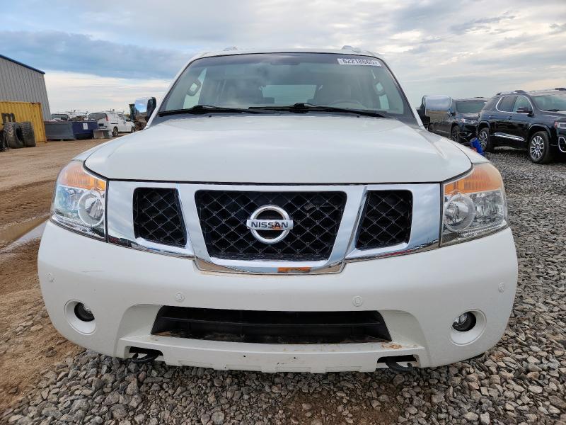 5N1BA0NE8EN601009 - 2014 NISSAN ARMADA PLATINUM WHITE photo 5