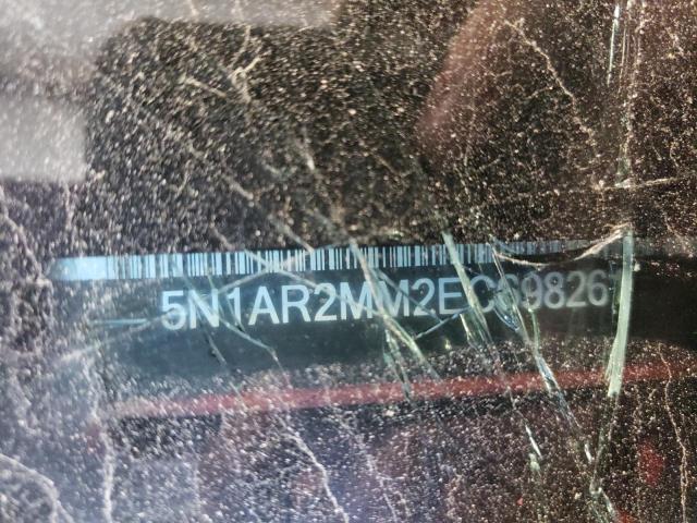 5N1AR2MM2EC698261 - 2014 NISSAN PATHFINDER S BURGUNDY photo 10