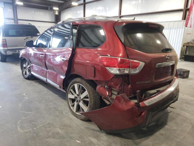 5N1AR2MM2EC698261 - 2014 NISSAN PATHFINDER S BURGUNDY photo 3