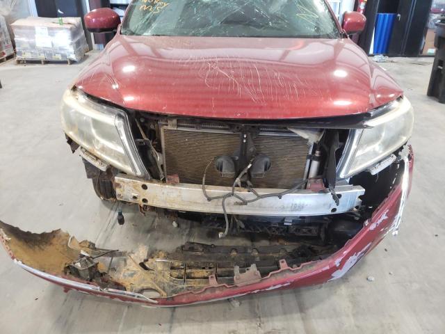 5N1AR2MM2EC698261 - 2014 NISSAN PATHFINDER S BURGUNDY photo 9