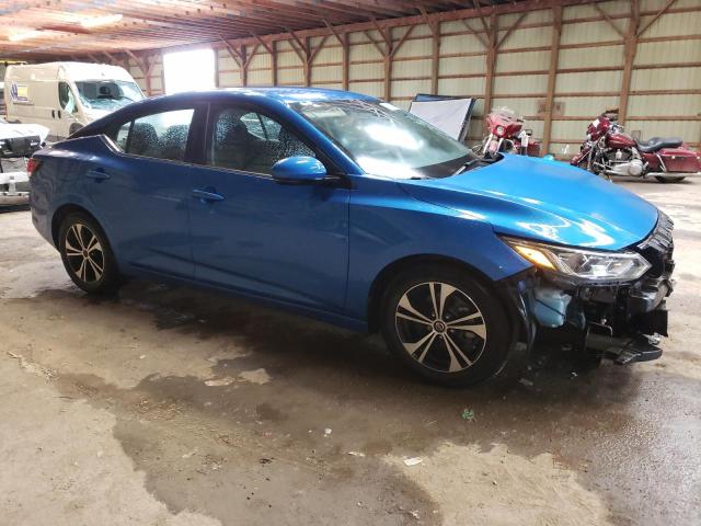 3N1AB8CV8LY212615 - 2020 NISSAN SENTRA SV BLUE photo 4