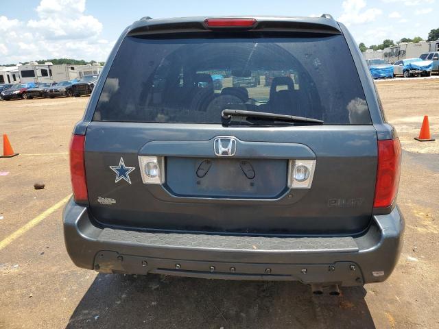 2HKYF18574H524682 - 2004 HONDA PILOT EXL BLUE photo 6