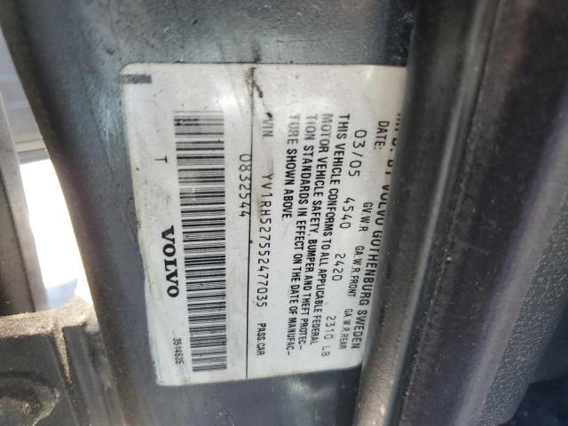 YV1RH527552477035 - 2005 VOLVO S60 R 灰色 照片 12