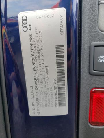 WAUC4CF50JA011482 - 2018 AUDI S5 PRESTIGE BLUE photo 13