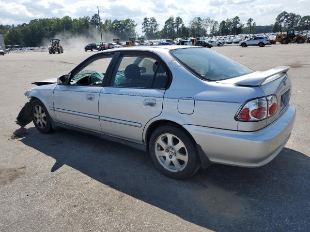 2HGEJ6614YH587687 - 2000 HONDA CIVIC BASE GRAY photo 2