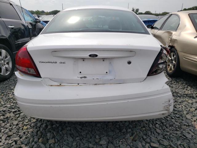 1FAFP53225A311954 - 2005 FORD TAURUS SE WHITE photo 6