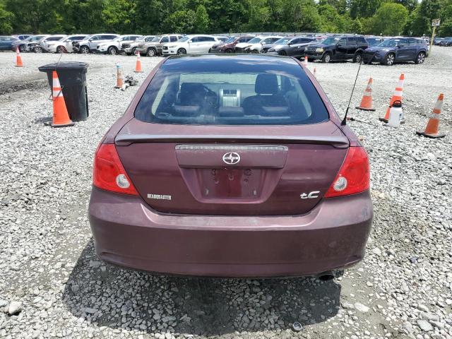 JTKDE177450032963 - 2005 TOYOTA SCION TC BURGUNDY photo 6