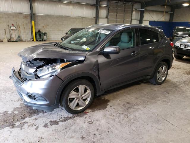 3CZRU6H50KM708838 - 2019 HONDA HR-V EX GRAY photo 1